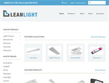 Tablet Screenshot of leanlight.com